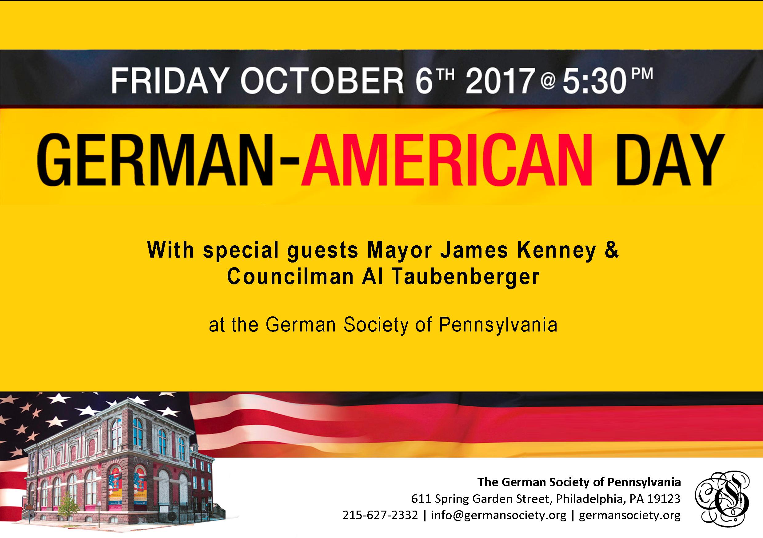 GermanAmericanDay The German Society of Pennsylvania